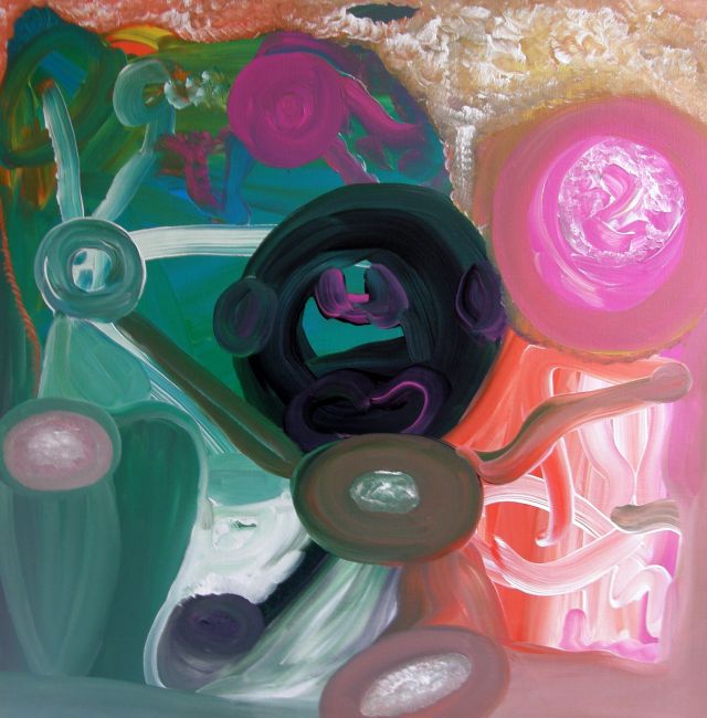 The mystery of the universe, oil on canvas, 100 × 100 cm, by Emilio Ruiz