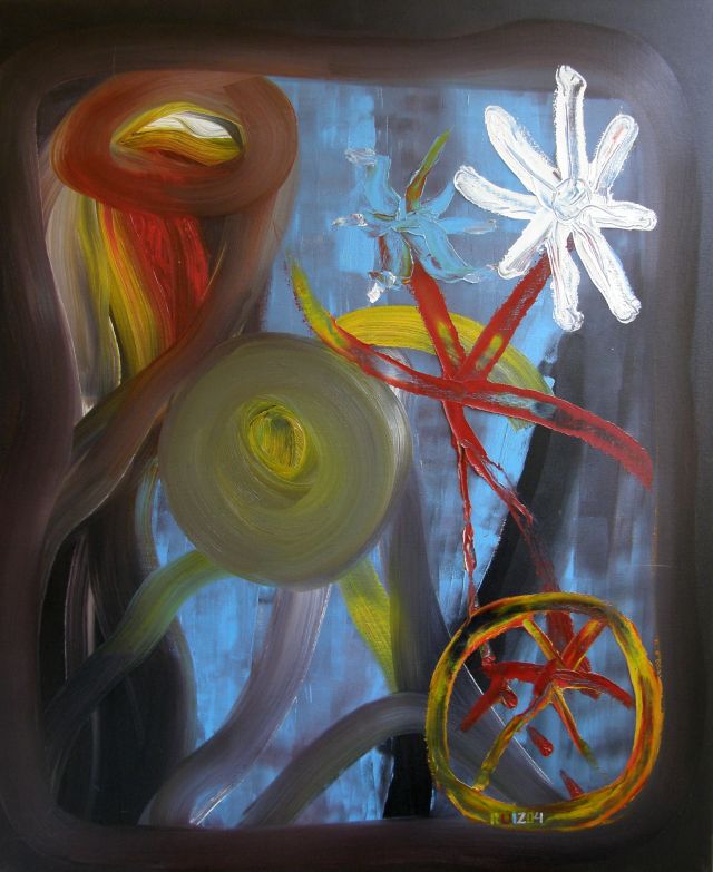 Lost love, oil on canvas, 100 × 120 cm, by Emilio Ruiz