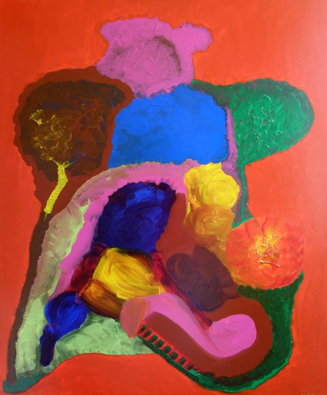 My body, oil on canvas, 100 × 120 cm, by Emilio Ruiz