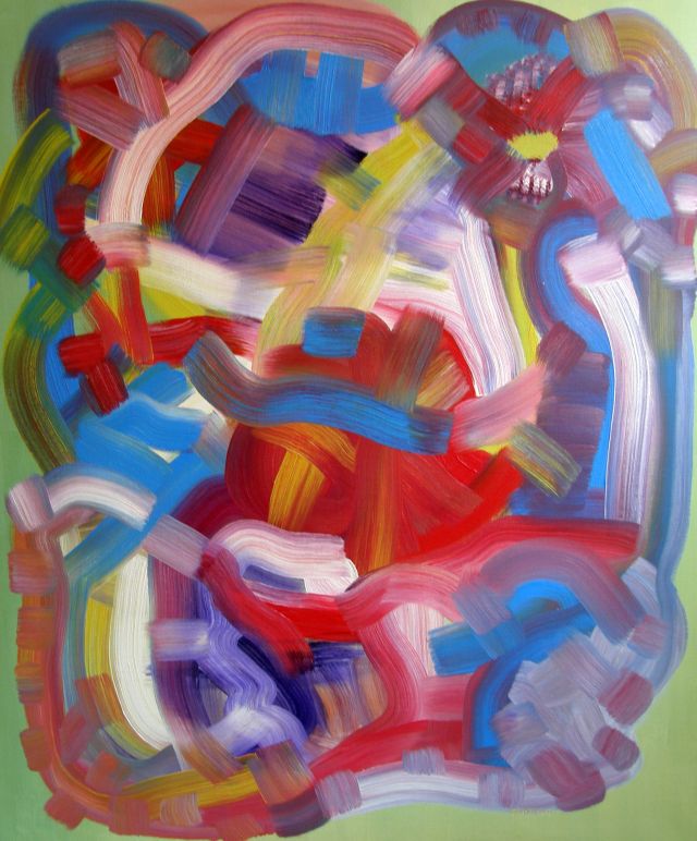 Puzzle, oil on canvas, 100 × 120 cm, by Emilio Ruiz