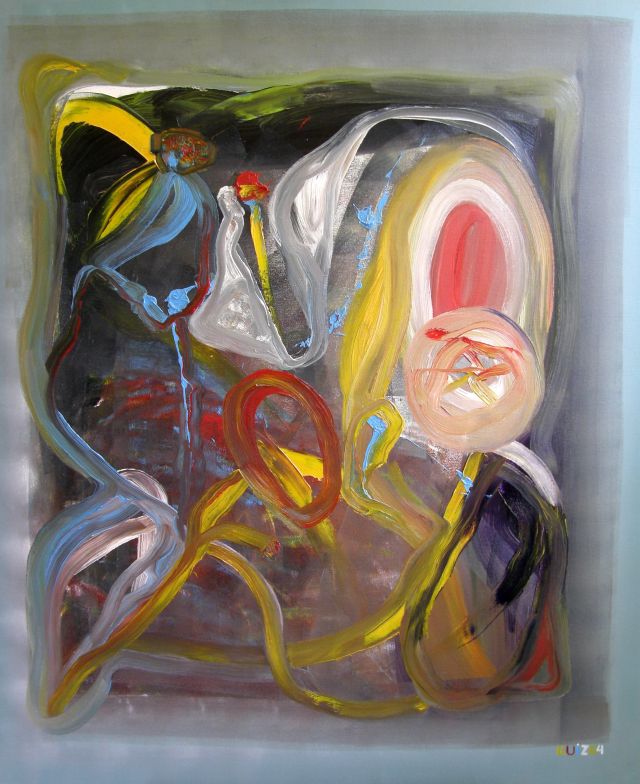 Dreaming without end, oil on canvas, 100 × 120 cm, by Emilio Ruiz
