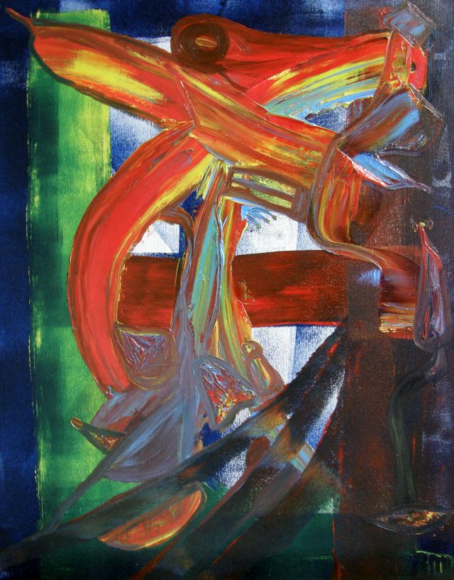 My creative force, oil on canvas, 30 × 40 cm, by Emilio Ruiz