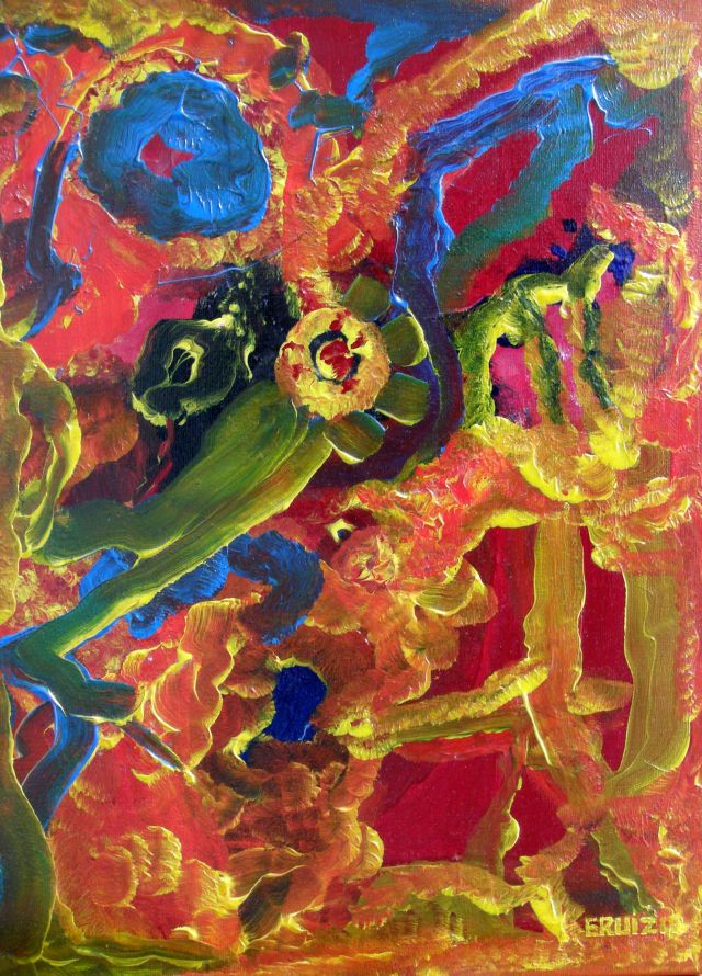 A strong character, oil on canvas, 30 × 40 cm, by Emilio Ruiz