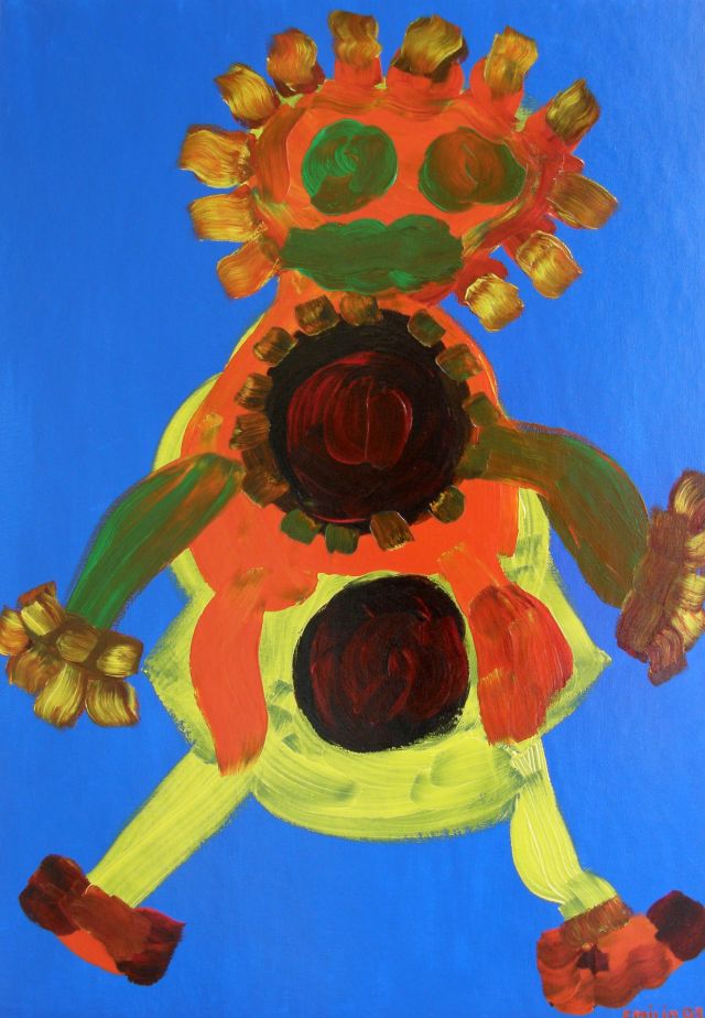 Benjamin, oil on canvas, 50 × 70 cm, by Emilio Ruiz