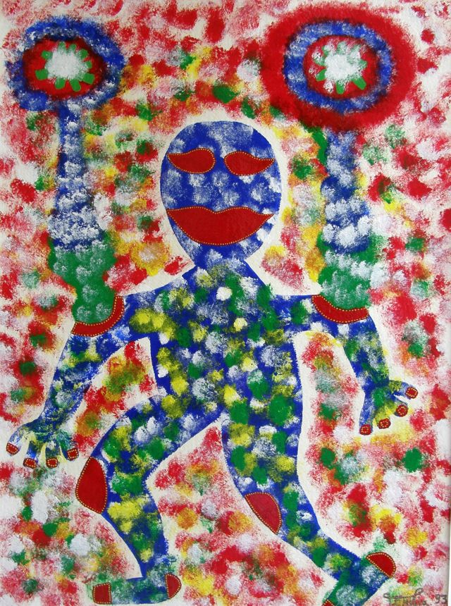 The neutron bomb, oil on canvas, 70 × 100 cm, by Emilio Ruiz