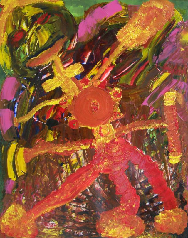 The puppet, oil on canvas, 70 × 100 cm, by Emilio Ruiz